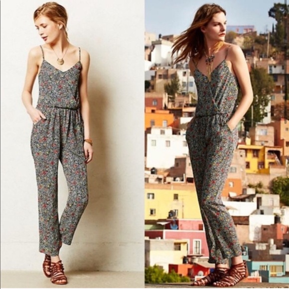 Host Pick🎉Anthropology Elevenses Peonia Jumpsuit - Picture 3 of 8